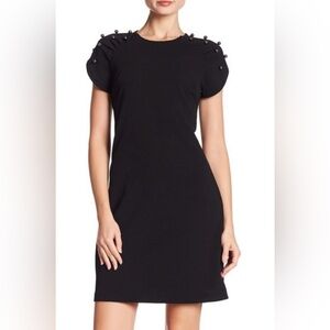 Women’s Betsey Johnson Pearl Cap Black Dress NWT Size 12